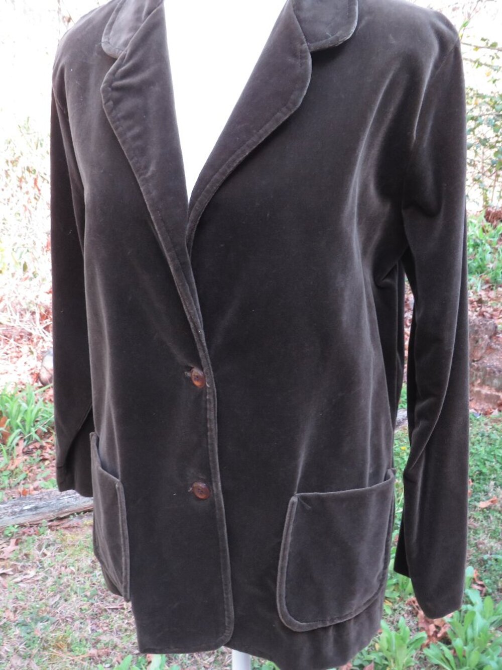 Vintage 1970s "The Traveler by Connie" Brown Velvet Midi Coat | Boho Chic